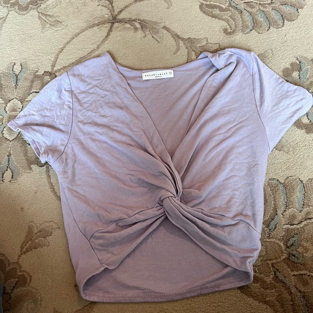 Wasabi + mint purple top